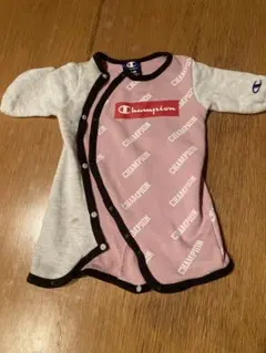 Champion ロンパース 50-60 ピンク/グレー