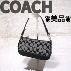 美品✨️COACH コーチ アクセサリーポーチ シグネチャーブラック