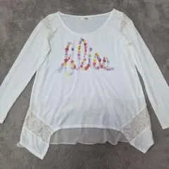 OZOC 花柄プリント 長袖Tシャツ 38