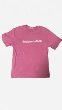 「最終値下げ‼️」thisisneverthat ロゴ Tシャツ ピンクのサムネイル