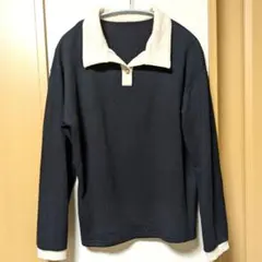 黒 トップス カットソー 長袖 Tシャツ ブラック