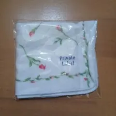 Private Label タオルハンカチ 花柄 ホワイトのサムネイル