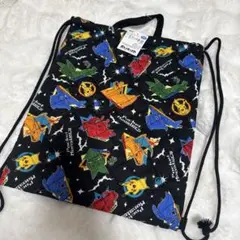 新品　ポケモン　ピカチュウ　リザードン　ナップサック
