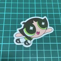 パワーパフガールズ バターカップ 海外 外国 アニメ 防水ステッカー【新品】★