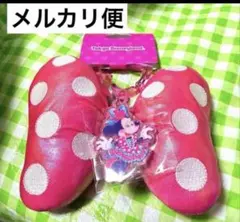 ミニーのカラビナ付き　リボンキーチェーン