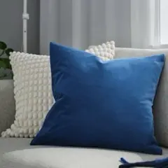 未開封 IKEA サネーラ クッションカバー ブルー 50x50