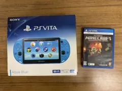 PS Vita アクアブルー Wi-Fi 本体 Minecraft付き