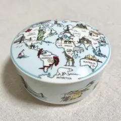 激レア　ティファニー　トリンケットボックス　赤絵　磁器　蓋付き　小物入れ　巾合 激レア ティファニー トリンケットボックス 赤絵 磁器 蓋付き 小物入れ