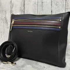 ⭐ポールスミス⭐サコッシュ ショルダーバッグ レザー インレイド