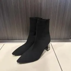 Zara メタルヒール ソックスブーツのサムネイル