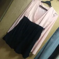 バイカラーワンピース♡結婚式に♡