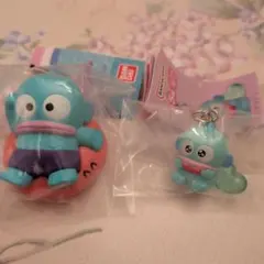 ハンギョドン　えもきゅん　めじるしアクセサリー　みんなでプールフィギュア