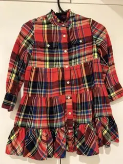 Ralph Lauren チェック柄 ワンピース 3/3T