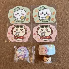 ちいかわ くら寿司 缶バッジ モモンガ キーホルダーくりまんじゅう