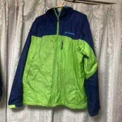 Columbia フード付きジャケット 青と緑 - メルカリ