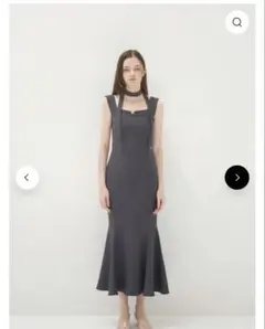 ワンピース yilon FRONT RIBBONMERMAID DRESS BLUEGLAY yilon FRONT RIBBONMERMAID DRESS BLUEGLAY - メルカリ