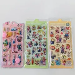 即購入OKズートピア シール 3枚セット立体 ウォーターシール ジュディ ニック