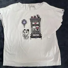 ANNA SUI キャラクター刺繍 Tシャツ