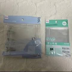 【匿名配送】3つ穴バインダー B8 クリア＋チェキ用リフィル ダイソー推しサポ