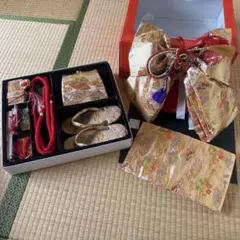 七五三 女の子 フルセット 草履 バッグ 髪飾り 帯 小物一式のサムネイル