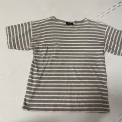 SAINT JAMES 半袖 ボーダー Tシャツ グレー×ホワイト　ゆったりめのサムネイル