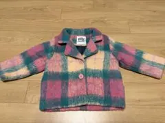 smile brings happiness チェック柄ジャケット 90