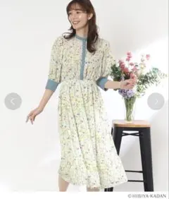 【ITS'DEMO】日比谷花壇コラボ花柄ロングワンピース