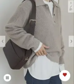 コットンラウンドヘムカットソー