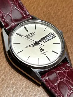 SEIKO QUARTZ TYPE II 稼働　新品風防　エイジング　1979年