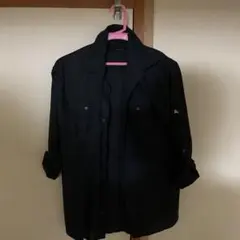 BURBERRY BLACK LABEL ブラック長袖シャツ サイズ2