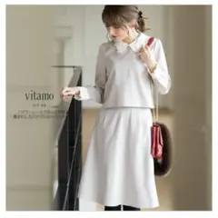 tocco closet フラワーレース　ブラウスとフレアスカート セットアップ