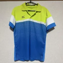 MIZUNO テニスウェア ポロシャツ イエロー ブルーのサムネイル