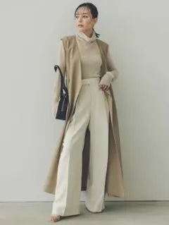 新品未使用タグ付き anuansツータックワイドパンツ