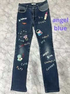 エンジェルブルー ストレートパンツ デニム スボンSサイズ 160㎝ y2k