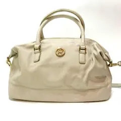 TOMMY HILFIGER トミーヒルフィガー 2way レザー ハンドバッグ