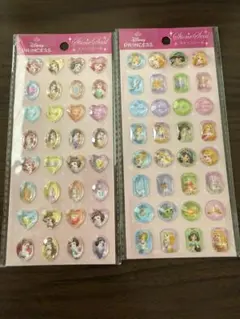 ディズニープリンセス ストーンシール 2種セット