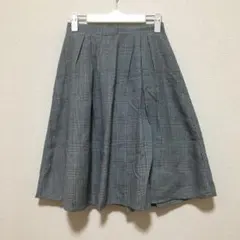 グレンチェック＊フレアスカート