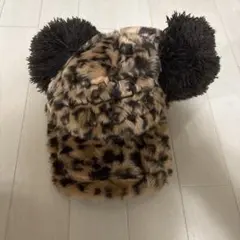 ヒョウ柄ポンポン付き帽子 東京ディズニーリゾート即日発送⭕️ ディズニー ヒョウ柄 ポンポン耳付き ファンキャップ - メルカリ