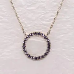 アガタ AGATHA サークルペンダント ネックレス ゴールドカラー ストーン