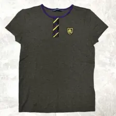 美品✨ラルフローレン 半袖Tシャツ エンブレムロゴ ワッペン グレー M