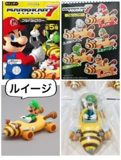 ③ルイージ　マリオカート プルバックカー　フィギュア　フルタ