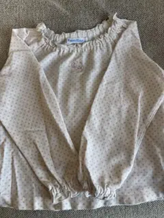 familiar ウサギ刺繍 長袖トップス