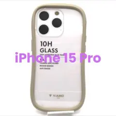 新品 iPhone 15 Pro 耐傷・耐衝撃ハイブリッドケース ベージュ
