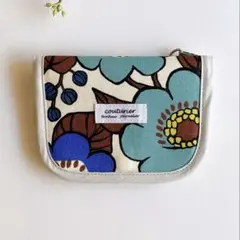 北欧　花柄 ミニポーチ 薬入れ コインケース ハンドメイド