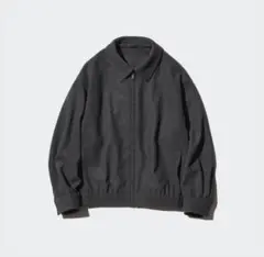 ブラッシュドジャージーオーバーサイズブルゾン UNIQLO