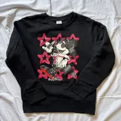 ミッキー 星柄 ブラック スウェット