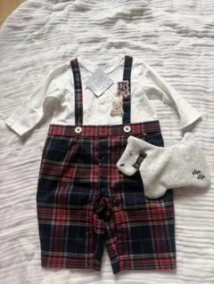 SLAP SLIP ロンパースセット（スタイ付き） サイズ：60〜70