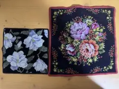 Hotman シェニール織 ハンカチ 2枚セット 花柄のサムネイル