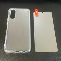 2点セット arrows We2 クリアケース+画面保護ガラス TPU アローズ