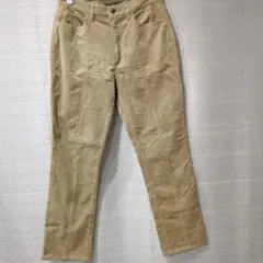 ベージュカラーが魅力のコーデュロイパンツ ウエスト73cm
